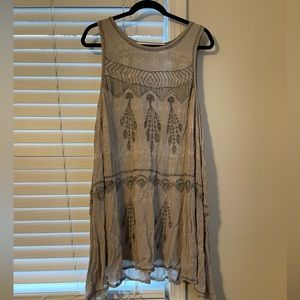 Grey dress/tunic/top brand new from free people size medium! ☮️